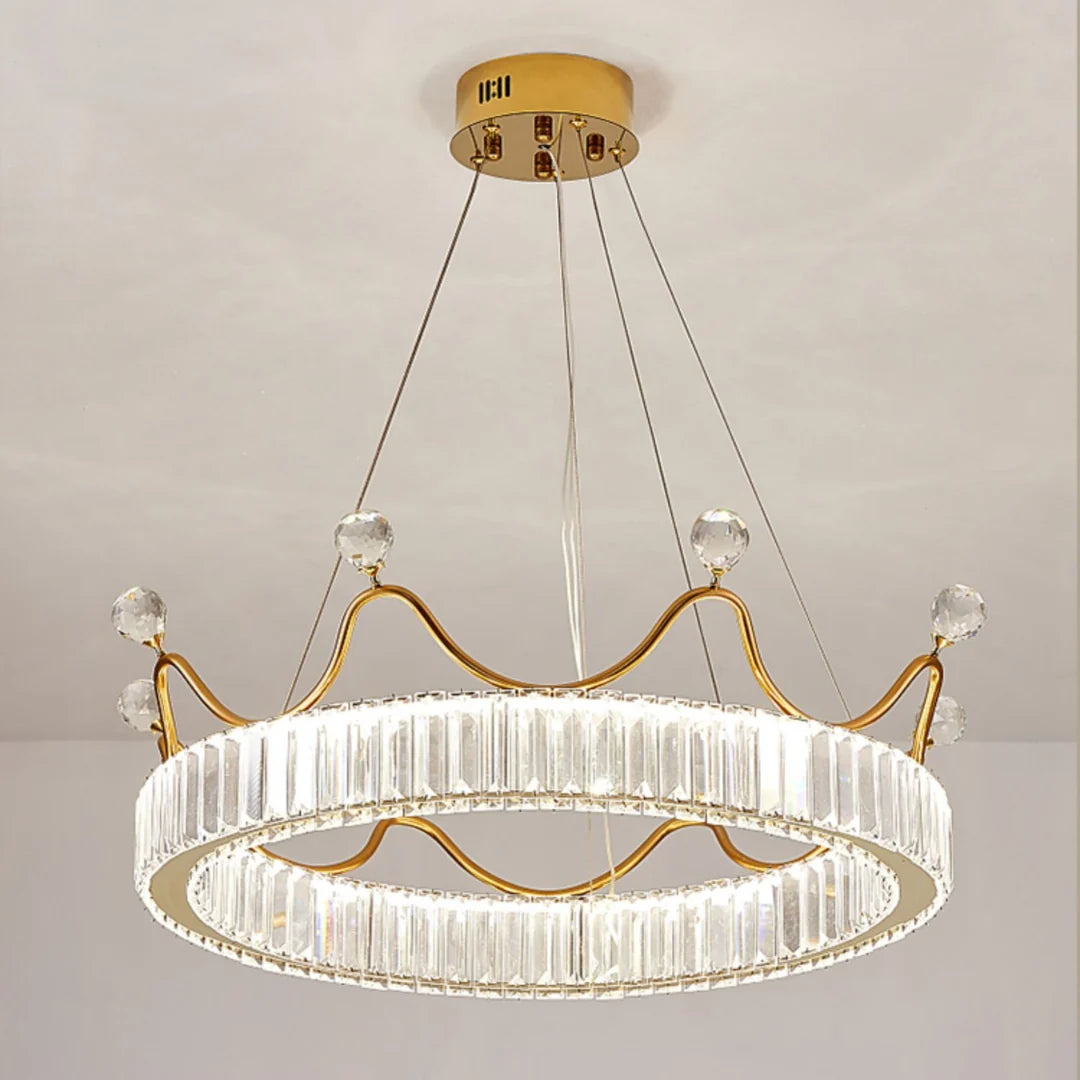 Crown Crystal Round Crystal Chandelier