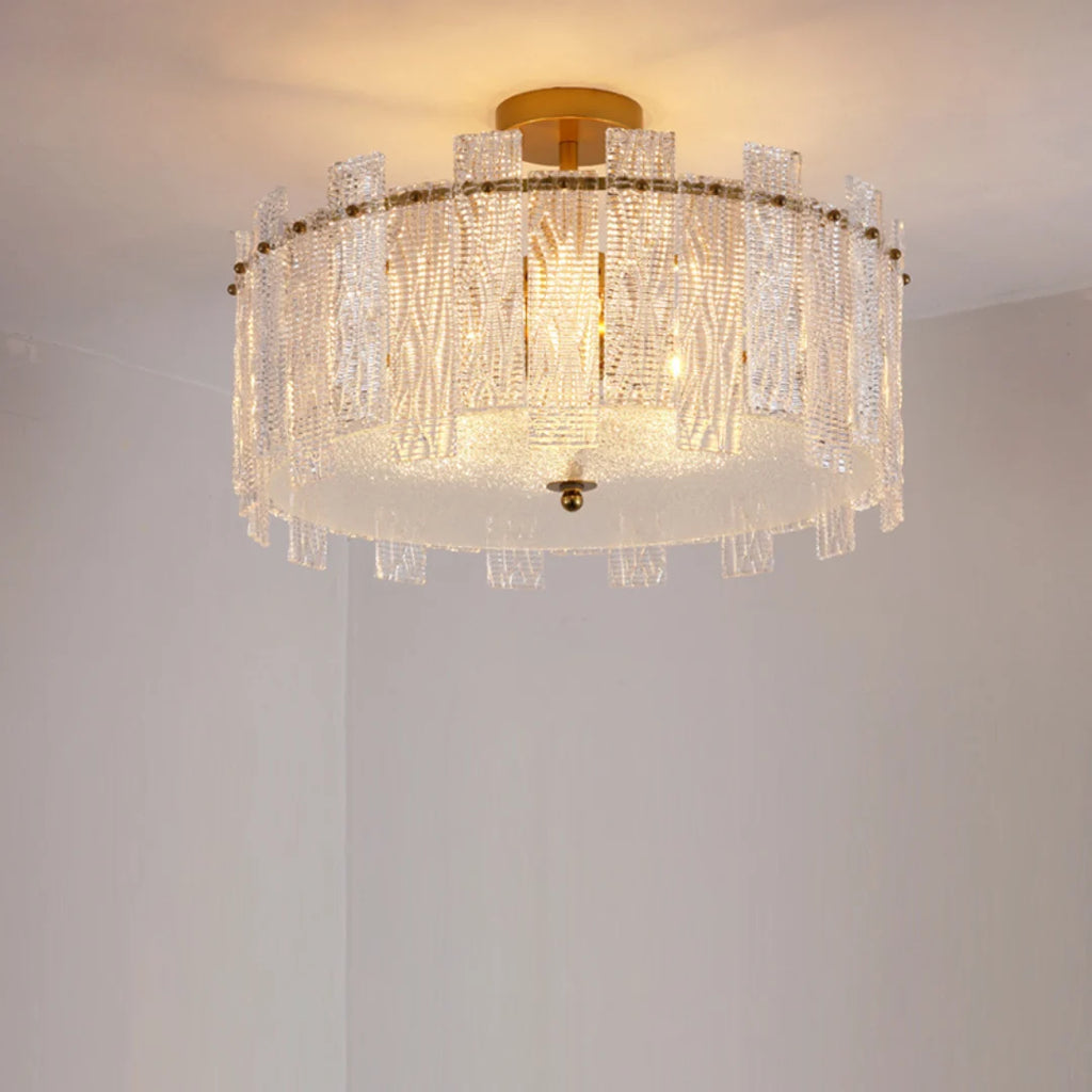 Crystal Gold Ceiling Lamp
