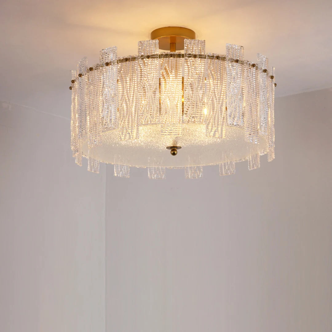 Crystal Gold Ceiling Lamp