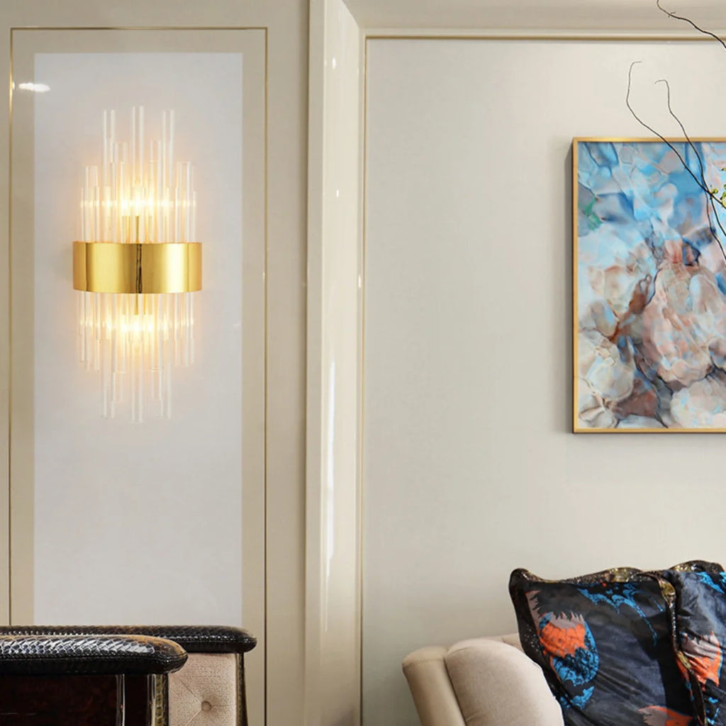 Crystal Tube Modern Wall Lamp