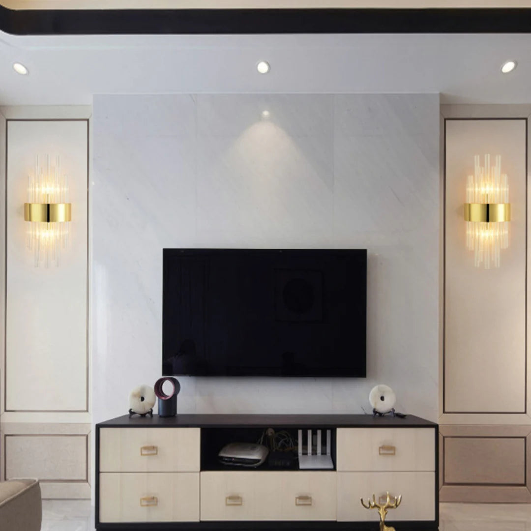 Crystal Tube Modern Wall Lamp