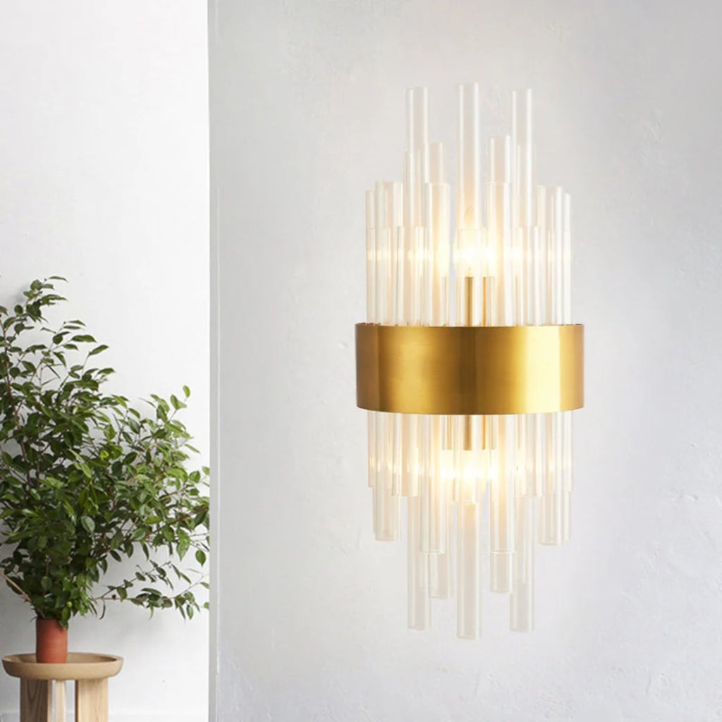 Crystal Tube Modern Wall Lamp