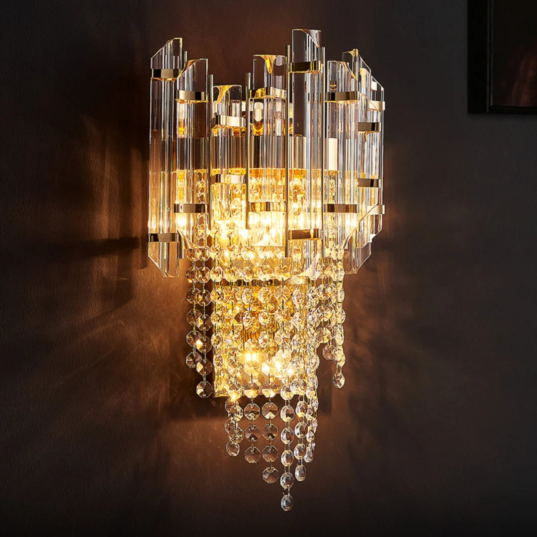 Crystal Tiered Luxury Wall Lamp