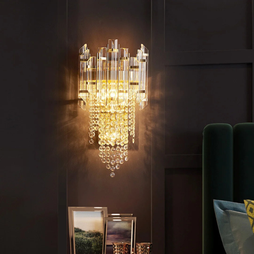 Crystal Tiered Luxury Wall Lamp