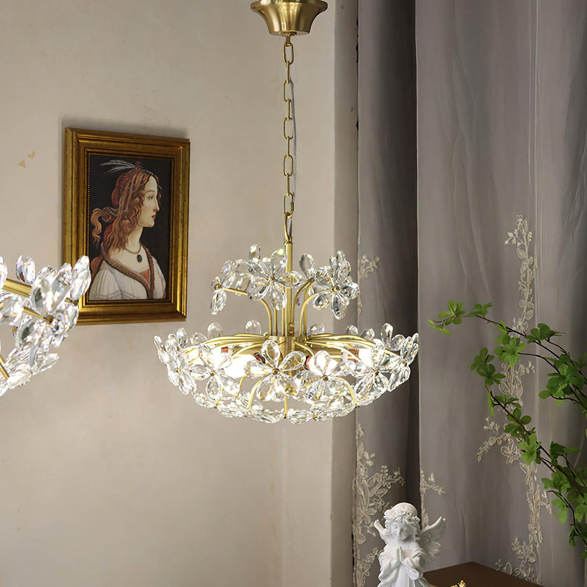 Crystal Flower Chandelier