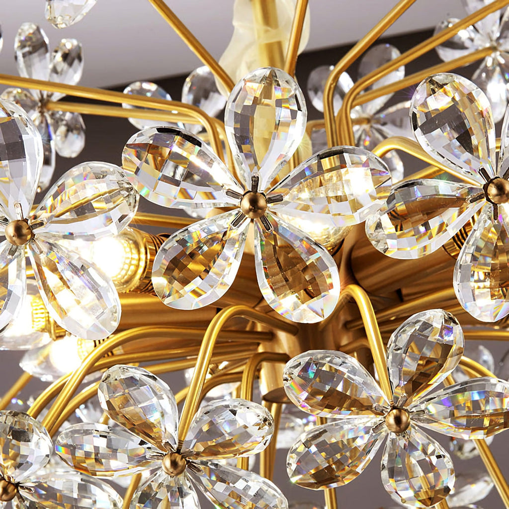 Crystal Flower Chandelier