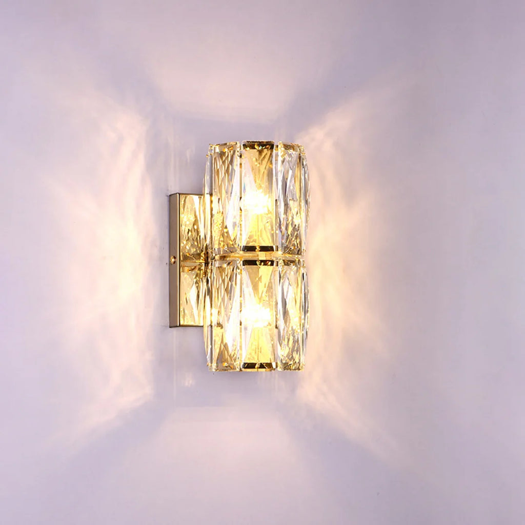 Cylindrical Crystal Wall Lamp