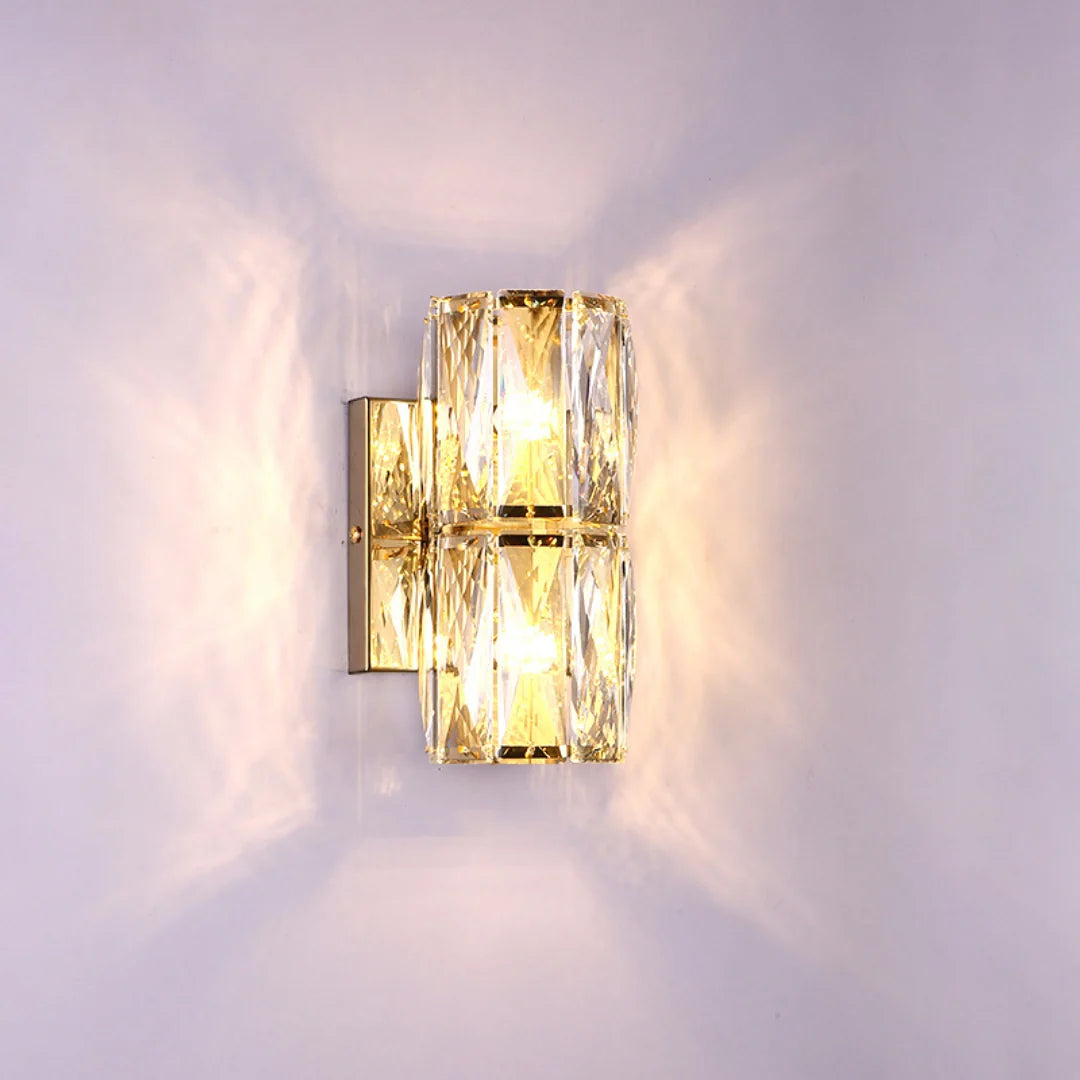 Cylindrical Crystal Wall Lamp