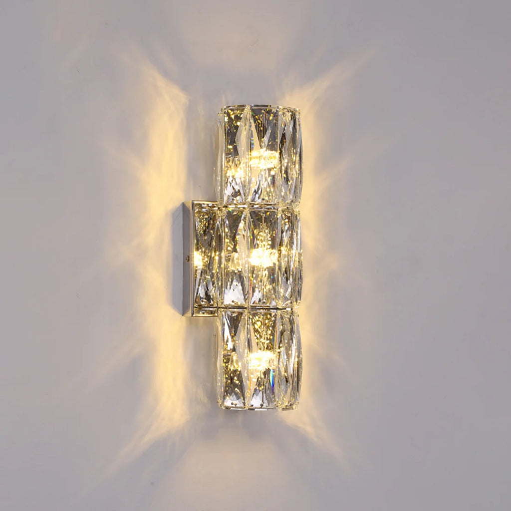 Cylindrical Crystal Wall Lamp