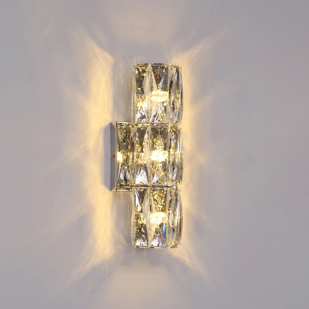 Cylindrical Crystal Wall Lamp