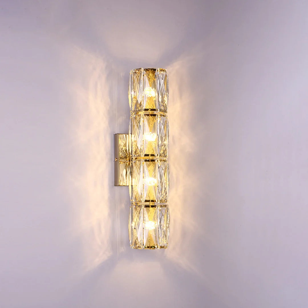 Cylindrical Crystal Wall Lamp