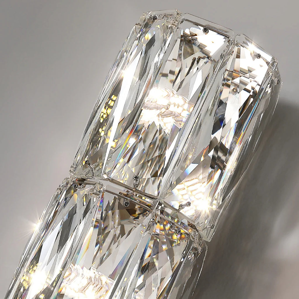 Cylindrical Crystal Wall Lamp