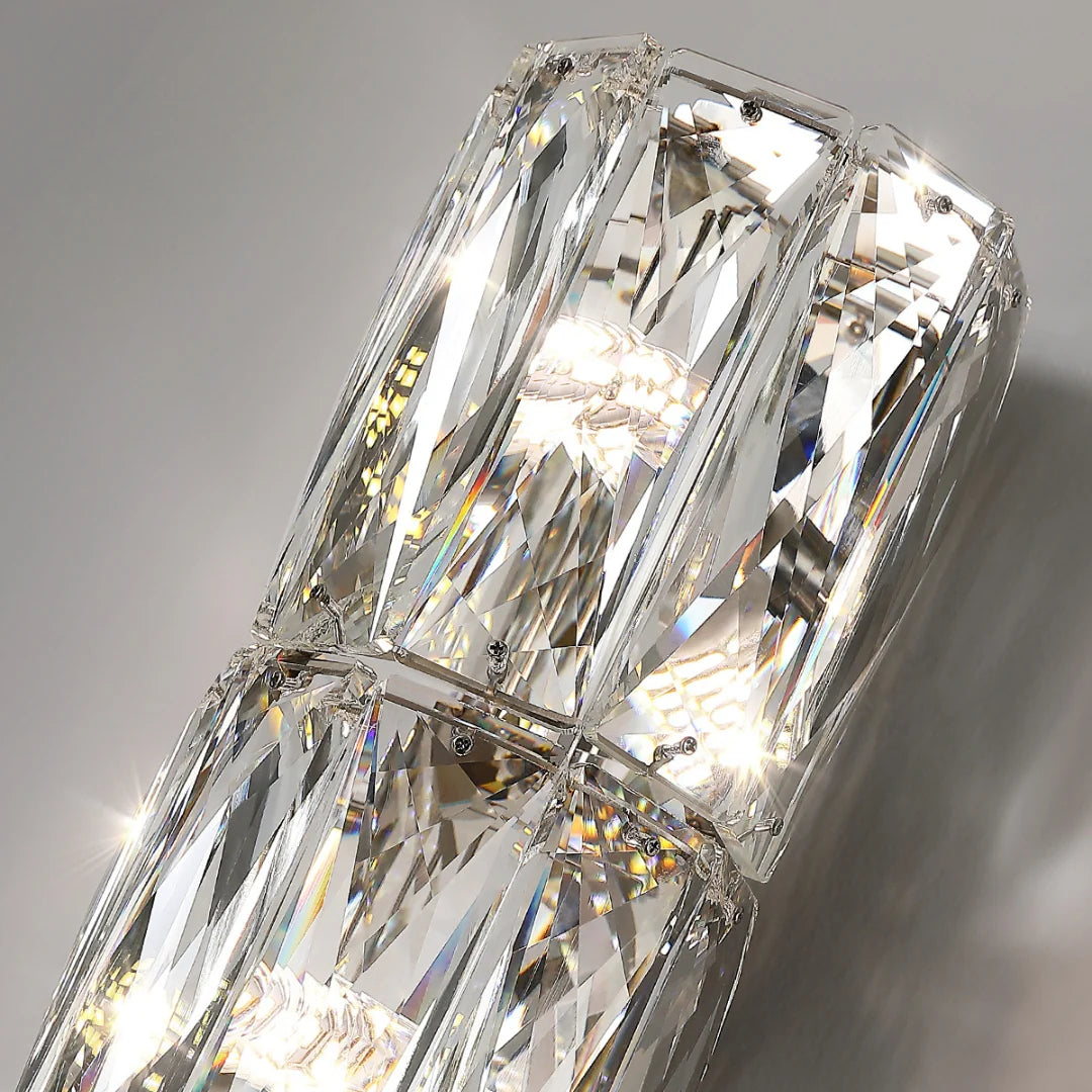 Cylindrical Crystal Wall Lamp