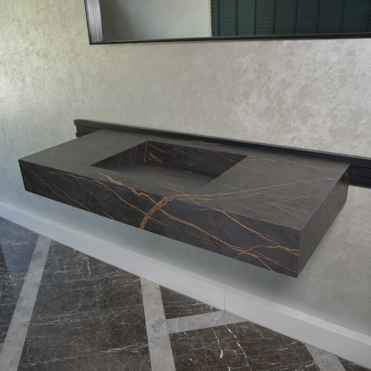 Engineered Porcelain Kitchen Sink - Laurent Handcrafted Design
