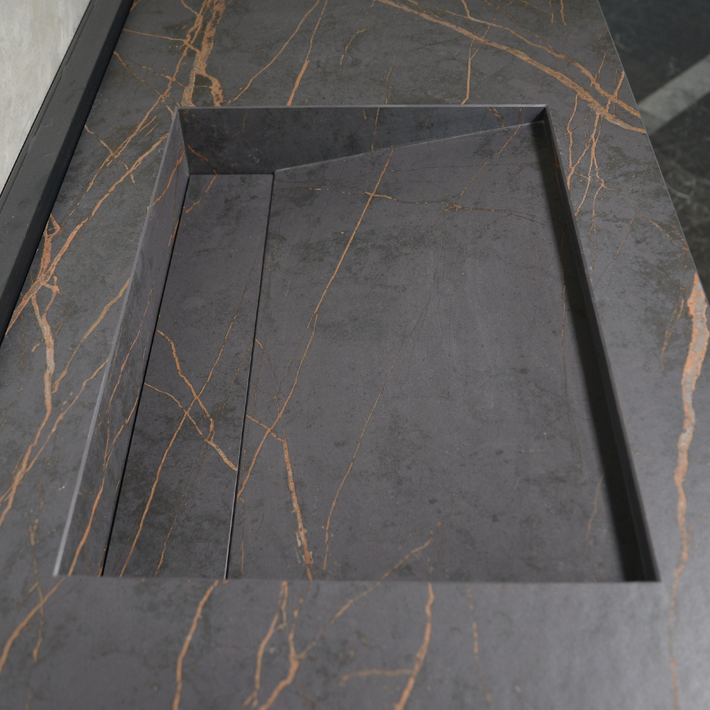 Engineered Porcelain Kitchen Sink - Laurent Handcrafted Design