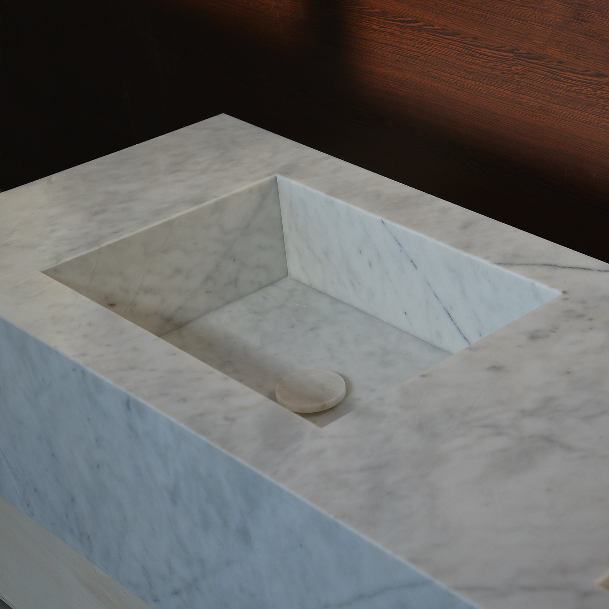 Lilac Marble Handcrafted Sink - Custom Sculptural Statement Bathroom Vanity Piece