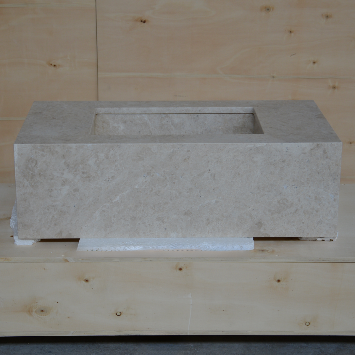 Hera Beige Handcrafted Natural Marble Vessel Sink For Bathroom And Kitchen Design