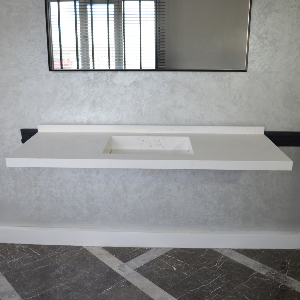 Handcrafted Non-Porous Quartz Kitchen Sink with Seamless Surface