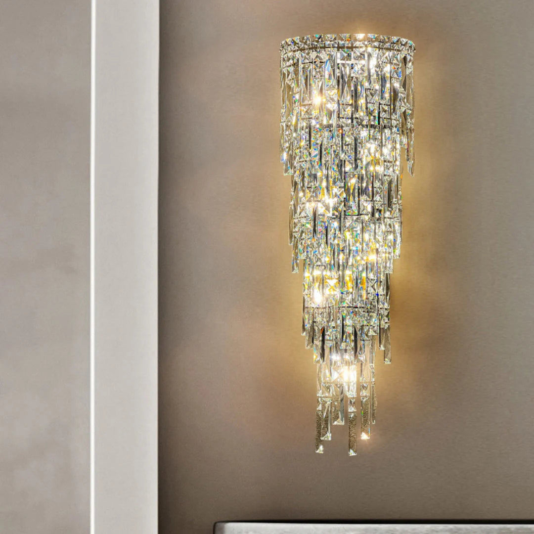 Crystal Rainfall Cyra Wall Lamp