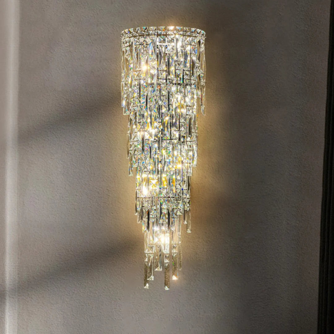 Crystal Rainfall Cyra Wall Lamp
