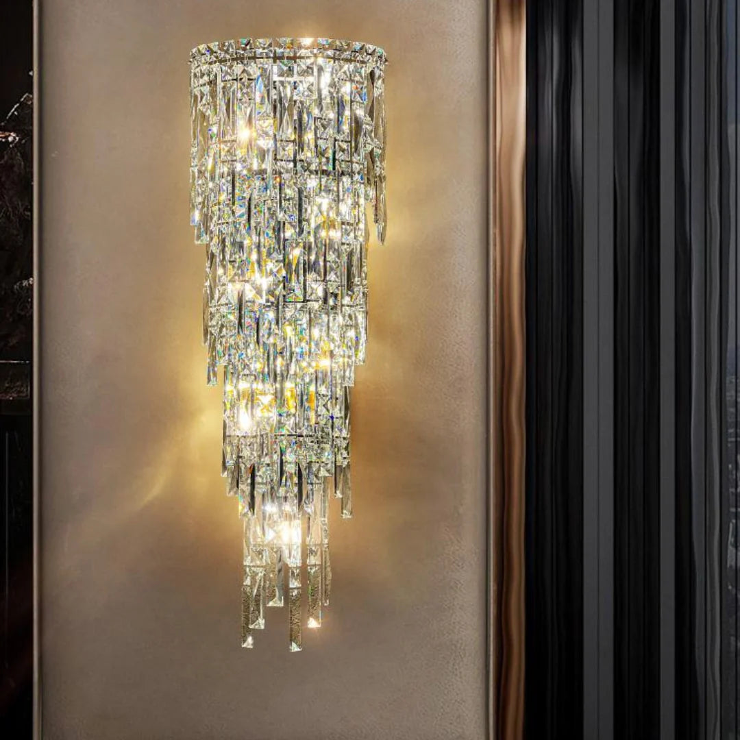 Crystal Rainfall Cyra Wall Lamp