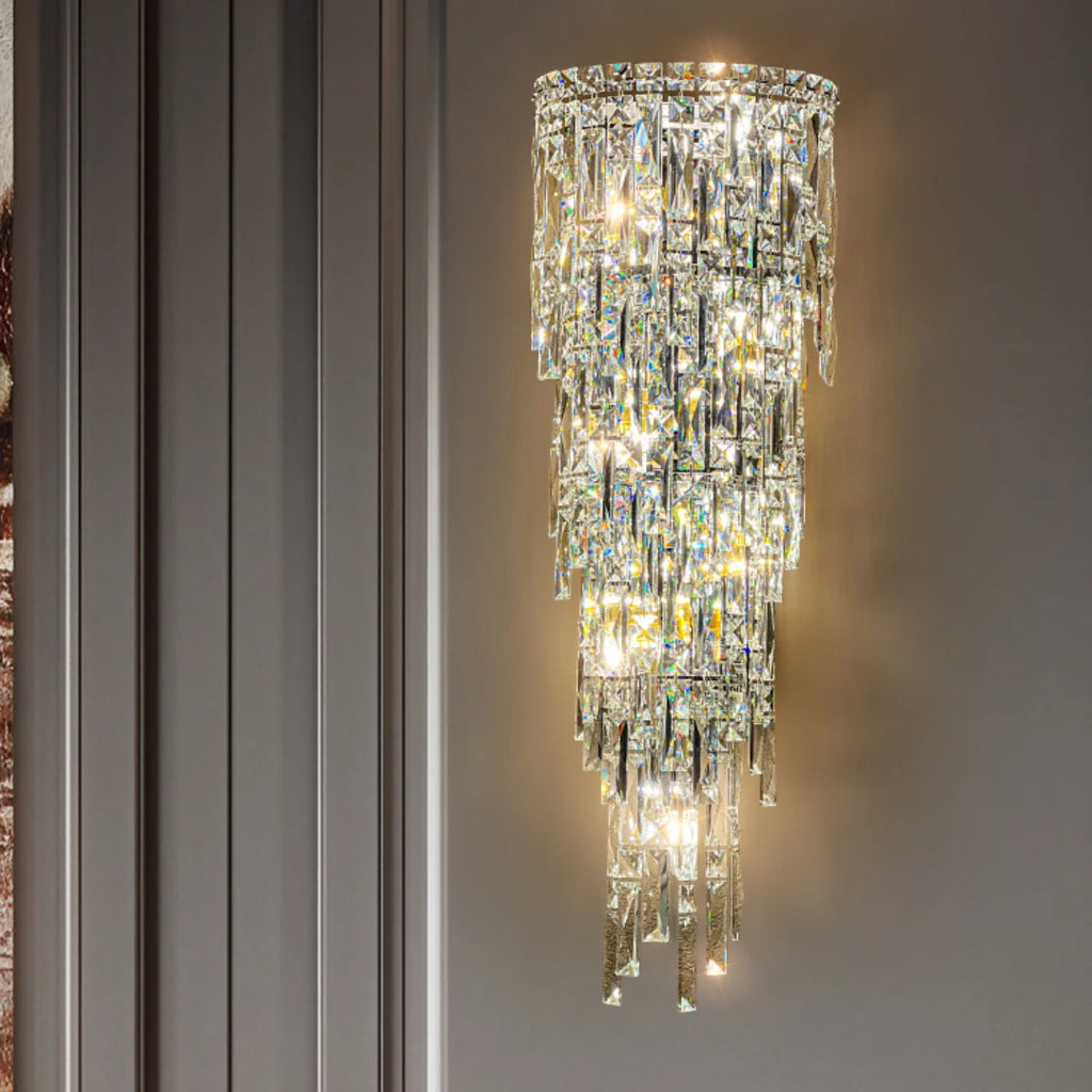 Crystal Rainfall Cyra Wall Lamp