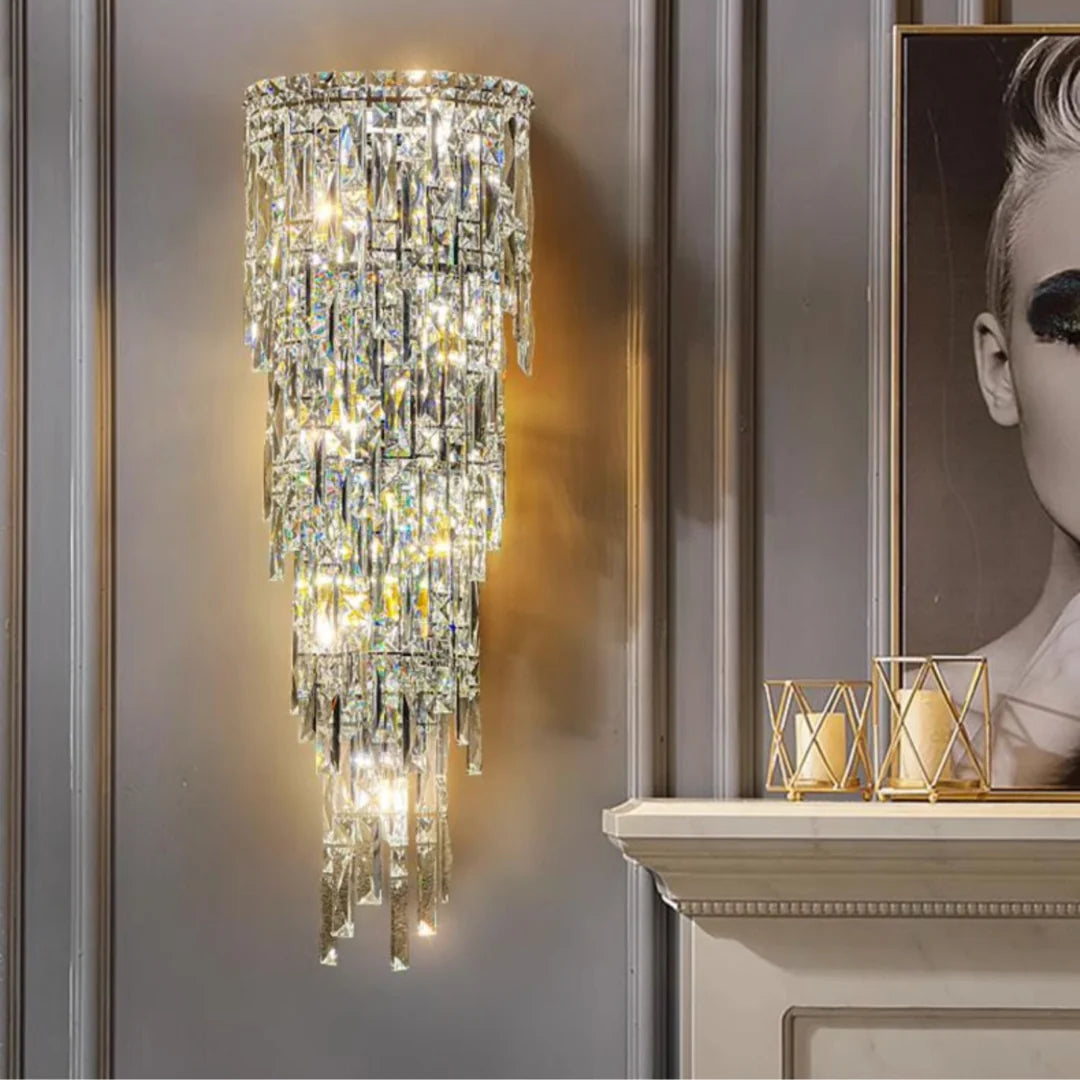 Crystal Rainfall Cyra Wall Lamp