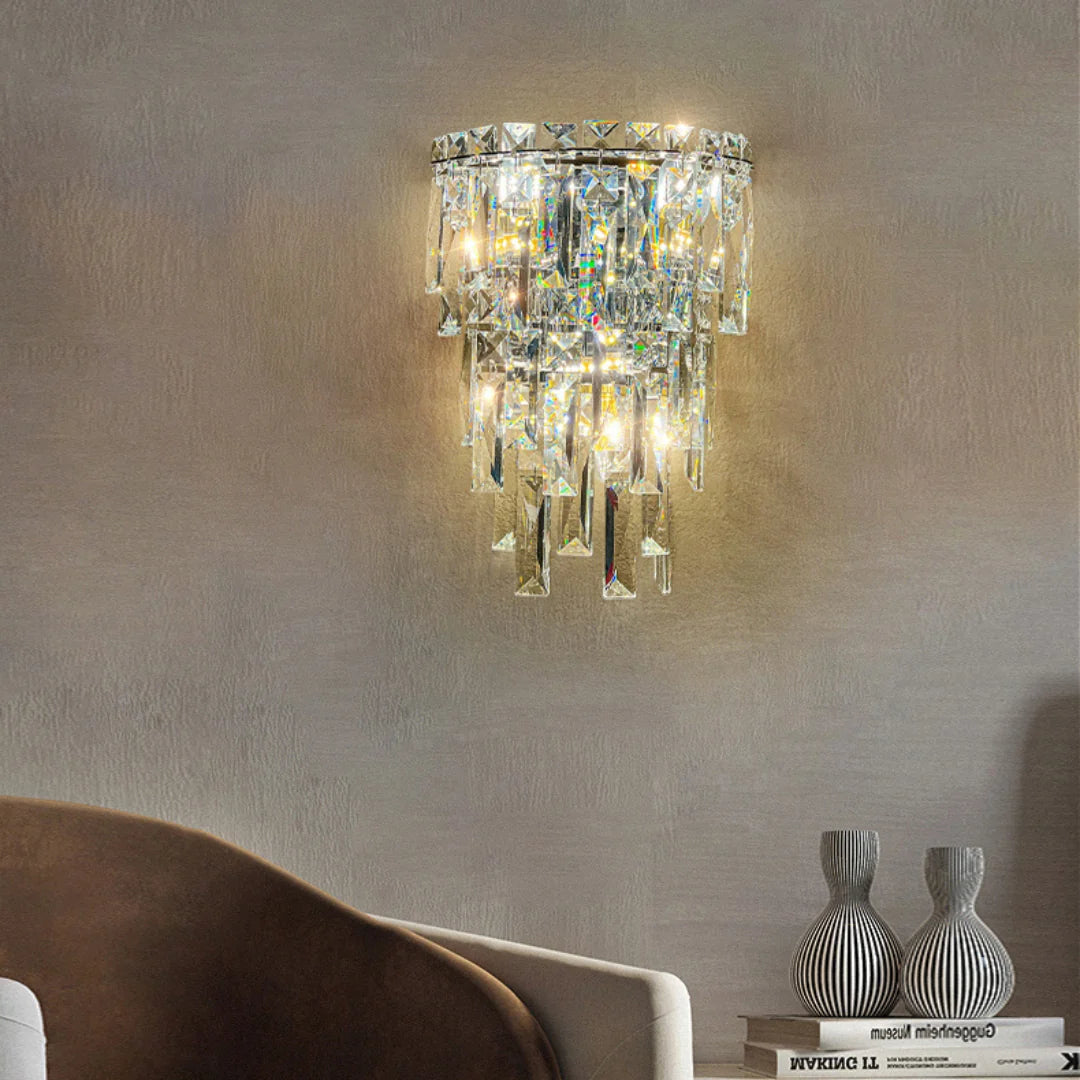 Crystal Rainfall Cyra Wall Lamp