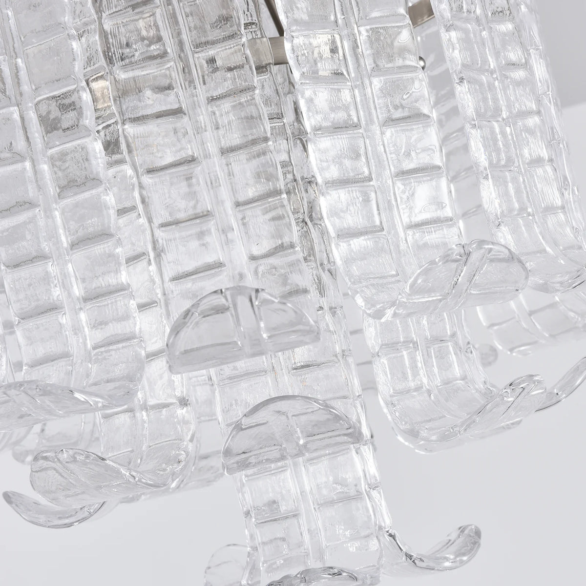 Elegant Murano Leaf Shaped Ceiling Lamp
