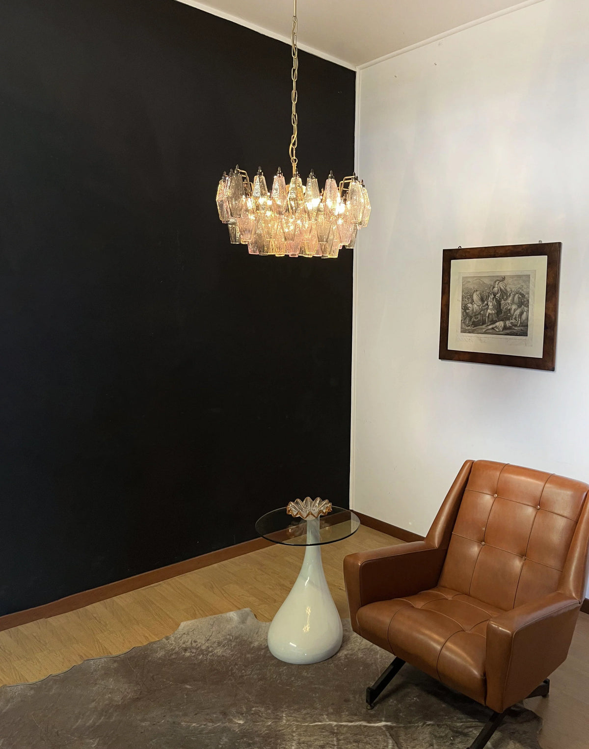 Poliedri Murano Colorful Chandelier