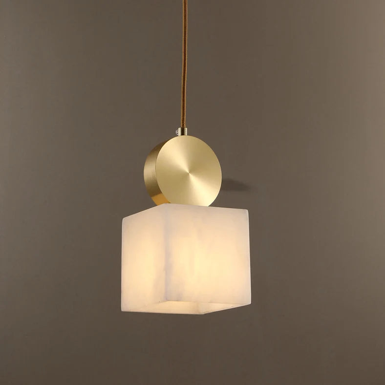 Etruscan Alabaster Pendant Light