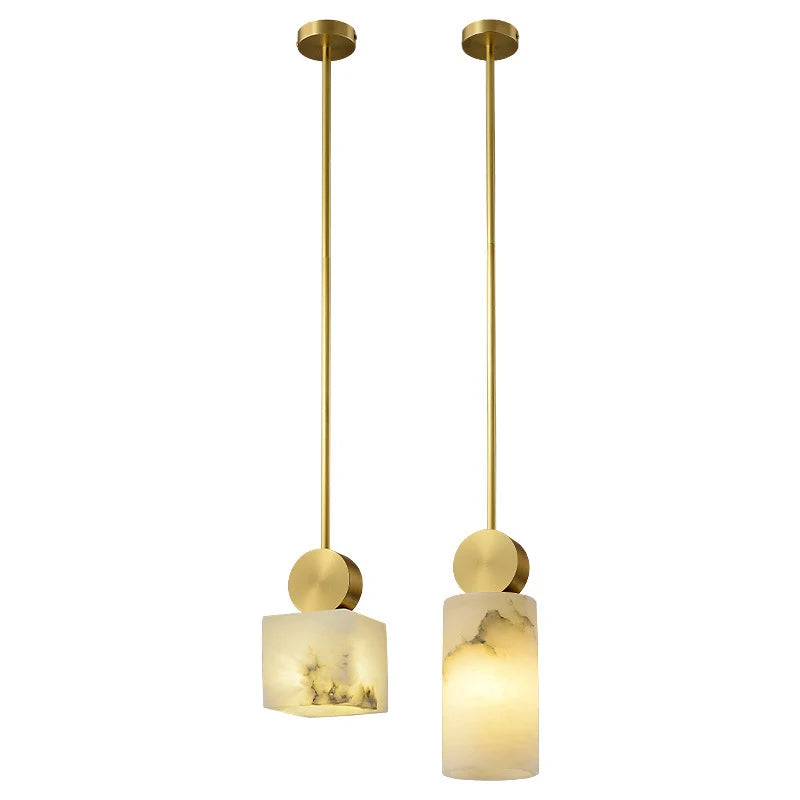 Etruscan Alabaster Pendant Light