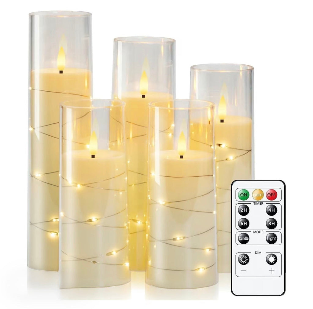 StarGlow LED Pillar Candles