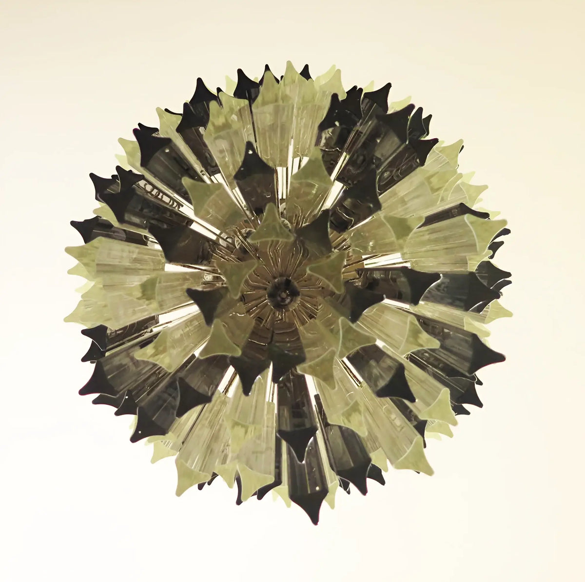 Fantastic Murano Prisms Smoked Transparent Chandelier