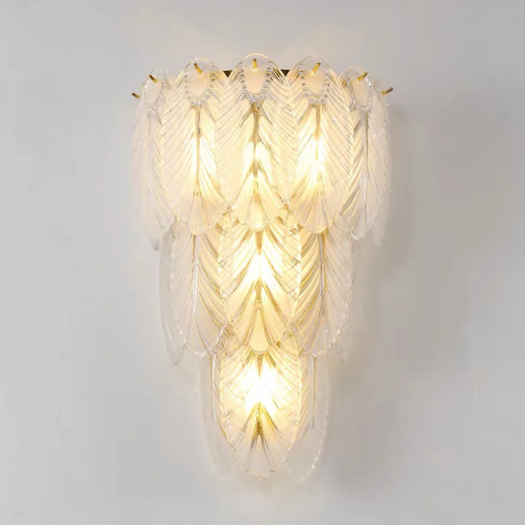 Feather Crystal Wall Lamp