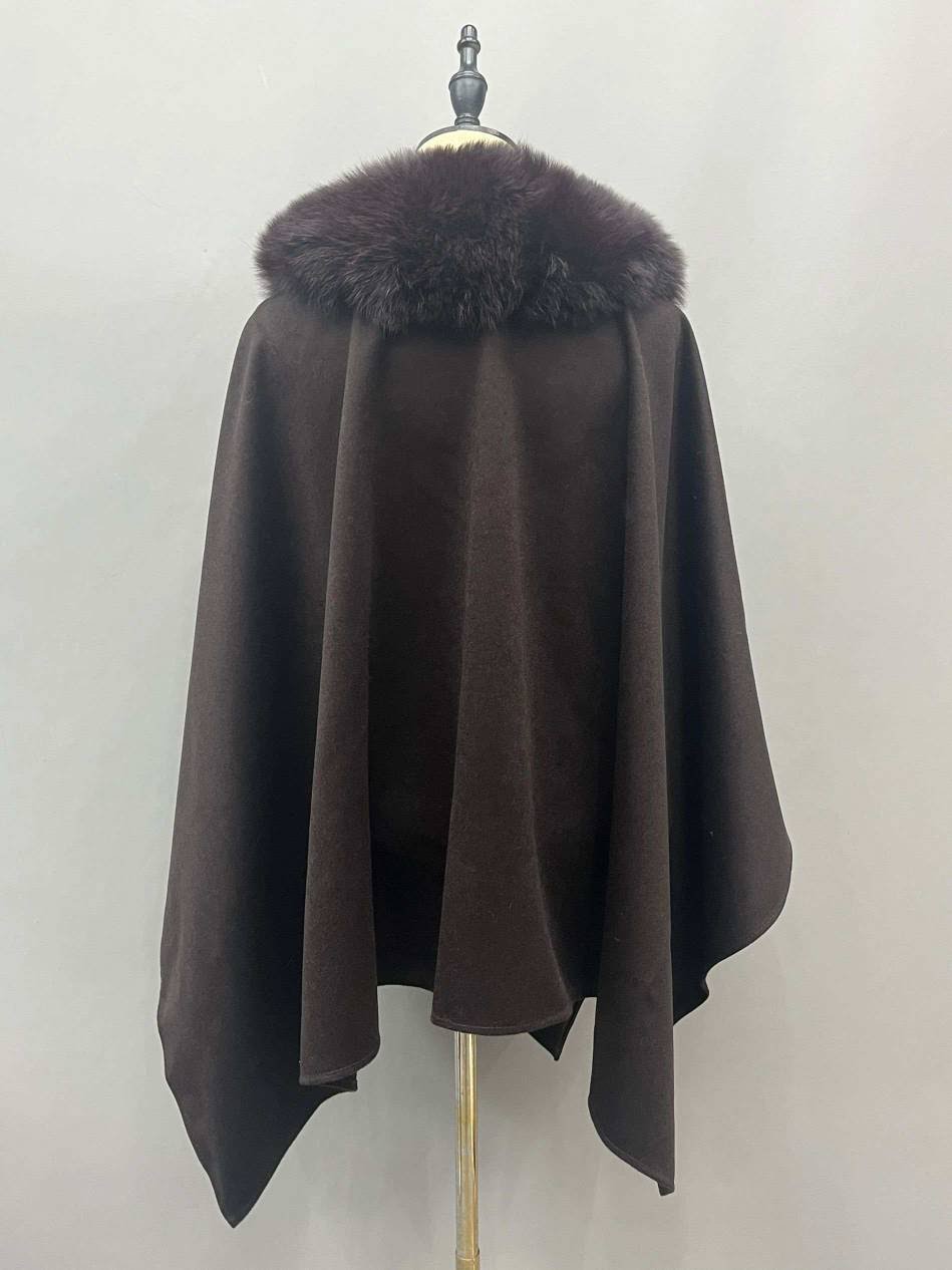Cashmere Fur cape