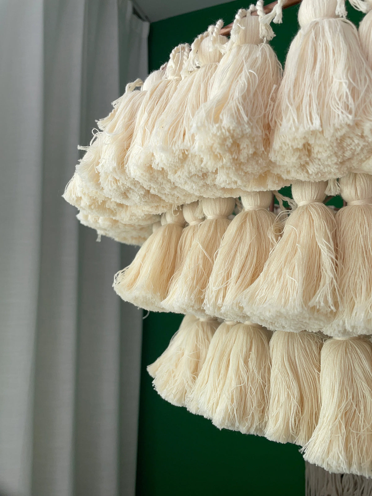 Fela Fabric Tassel Chandelier