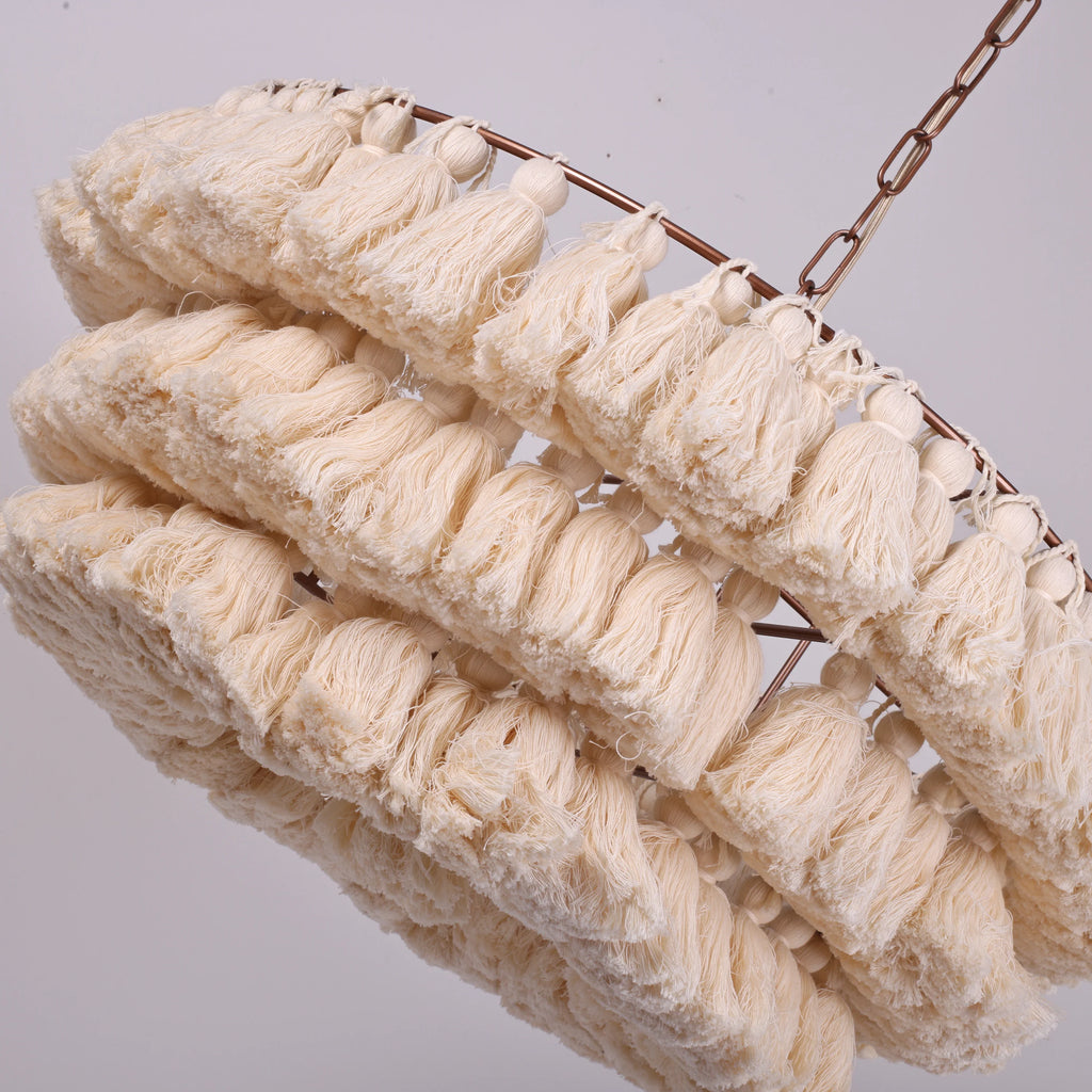 Fela Fabric Tassel Chandelier