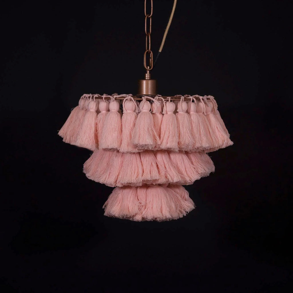 Fela Fabric Tassel Chandelier