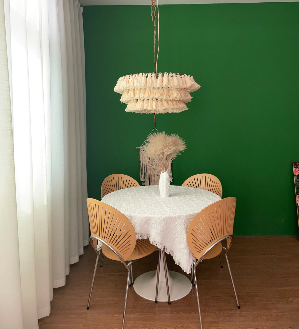 Fela Fabric Tassel Chandelier