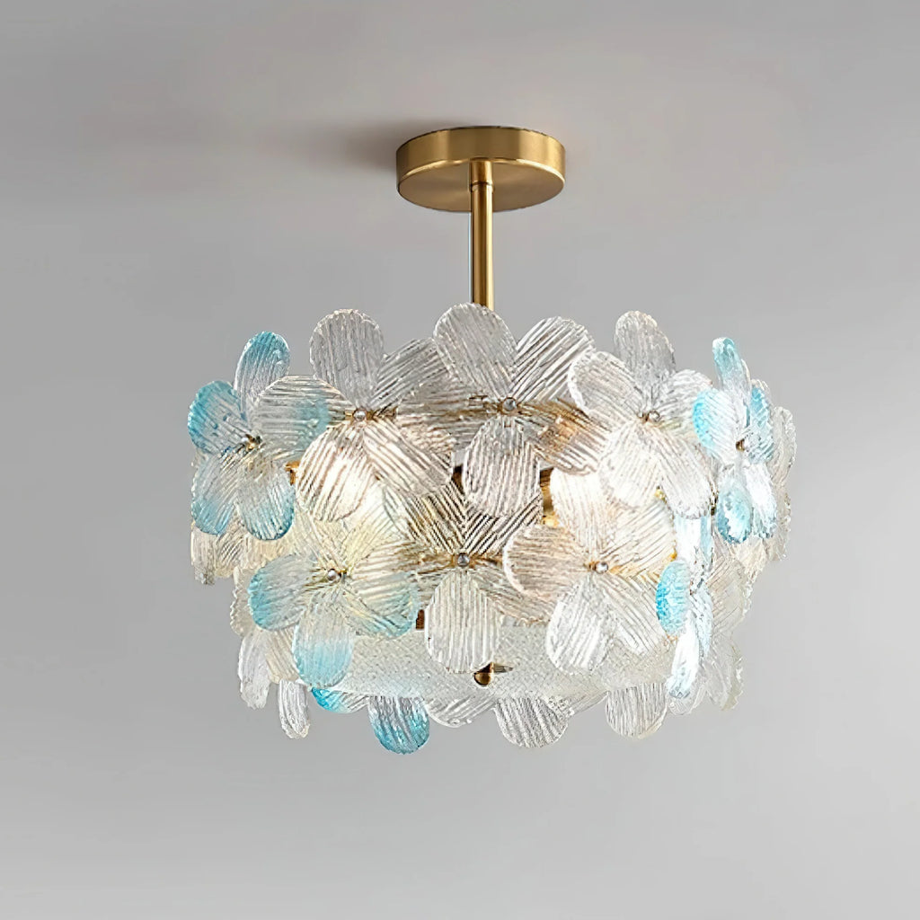 Flower Cluster Frosted Glass Ceiling Lamp