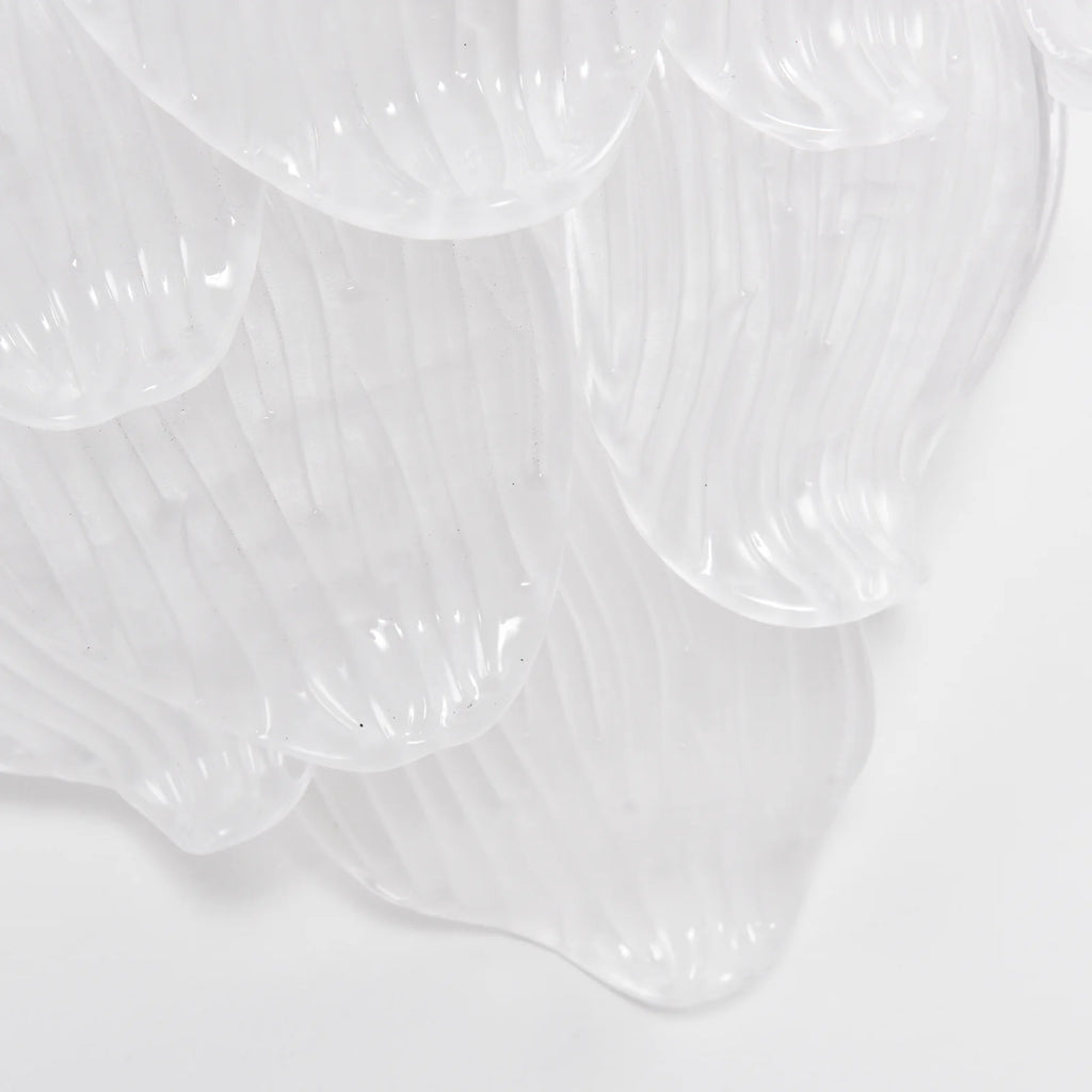 Frosted Petal Glass Wall Light