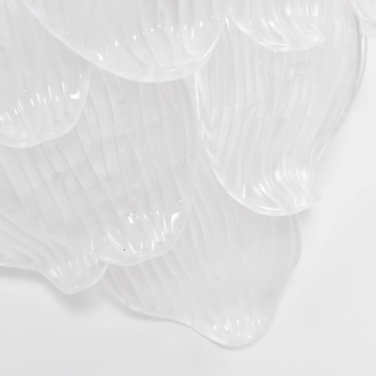 Frosted Petal Glass Wall Light