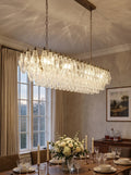 Elegant Transparent Murano Poliedri Chandelier
