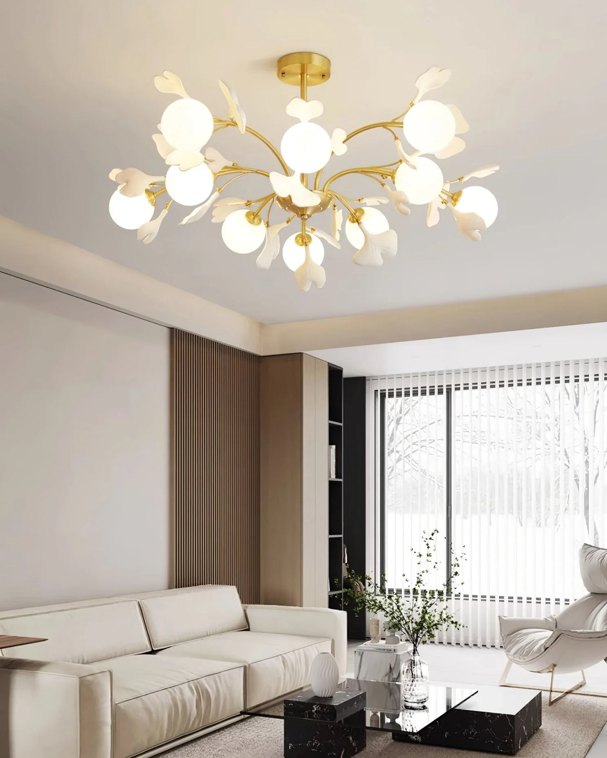 Gingko Chandelier