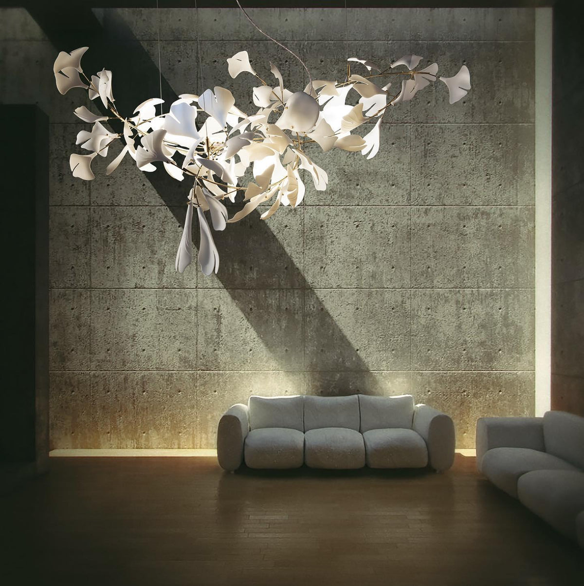 Gingko Ceramic Chandelier A