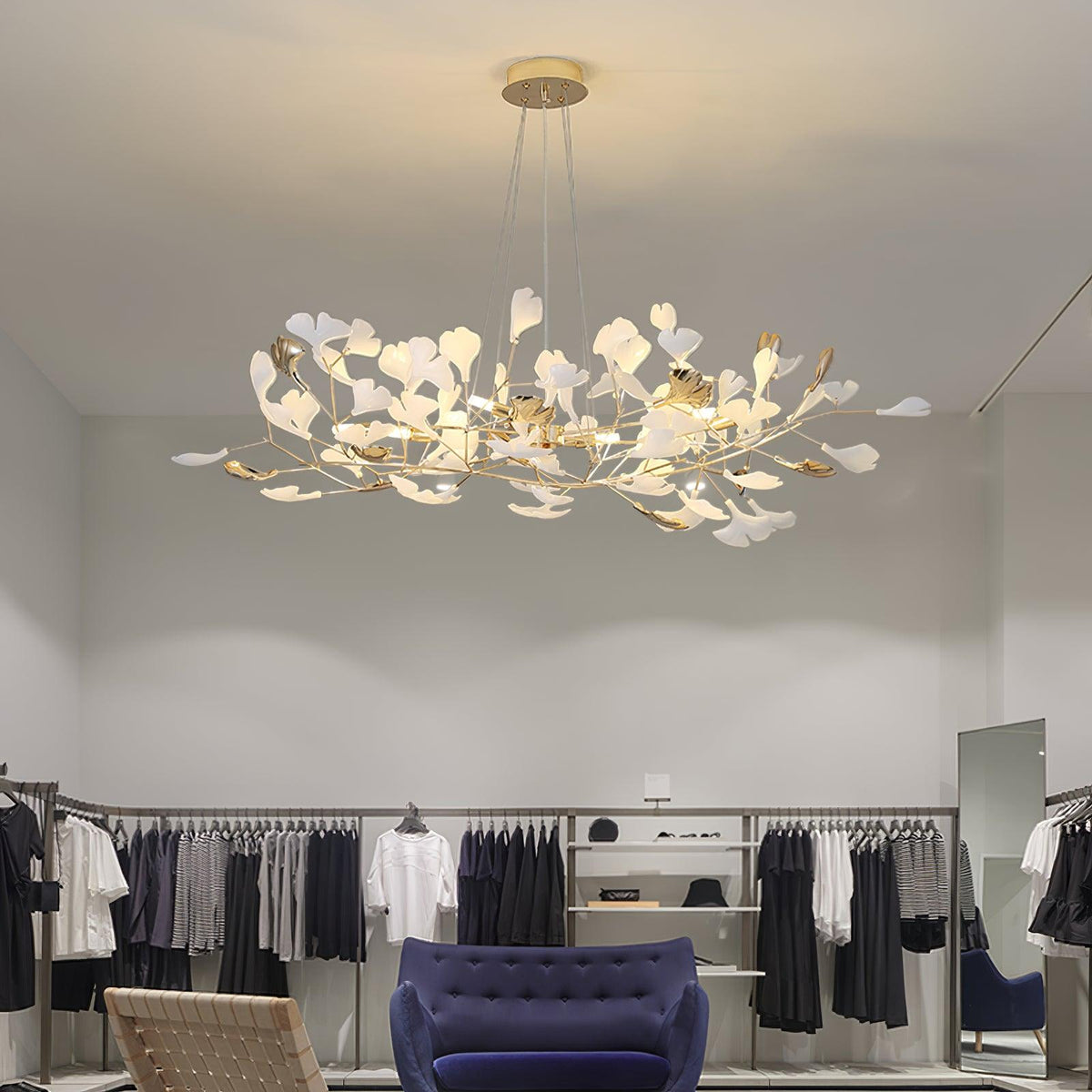 Gingko Ceramic Chandelier N