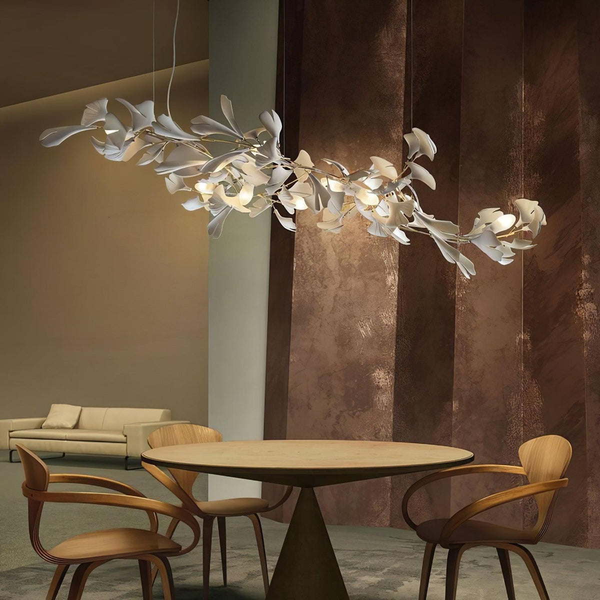 Gingko Ceramic Chandelier E