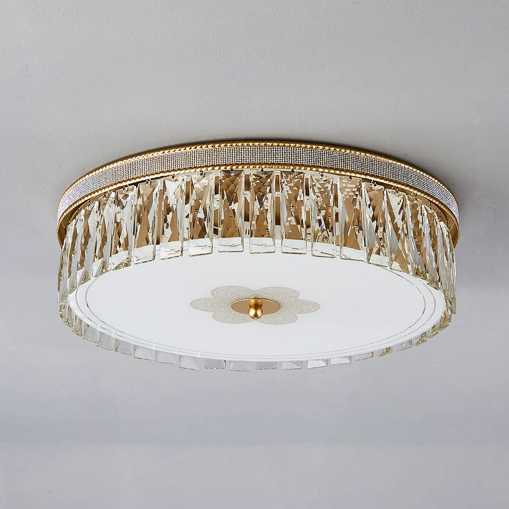 Golden Crystal Ceiling Lamp