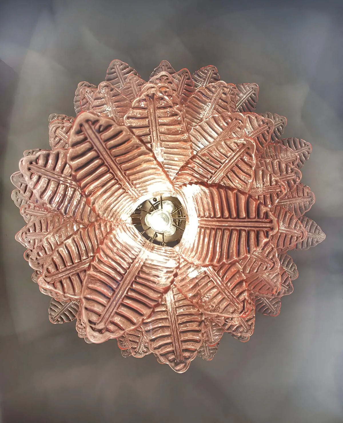 Gorgeous Murano Felci Pink Glass Chandelier